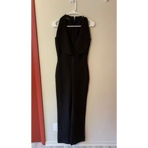 Black Lapel Jumpsuit